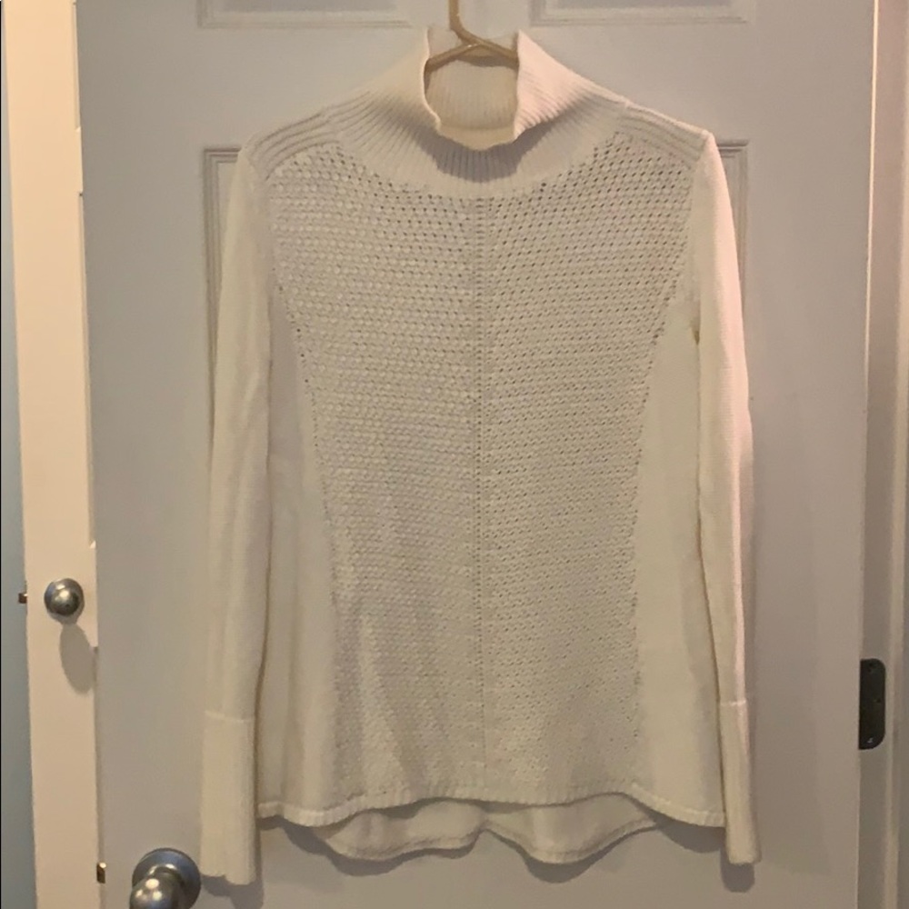 White House Black Market Ivory cowl neck sweater